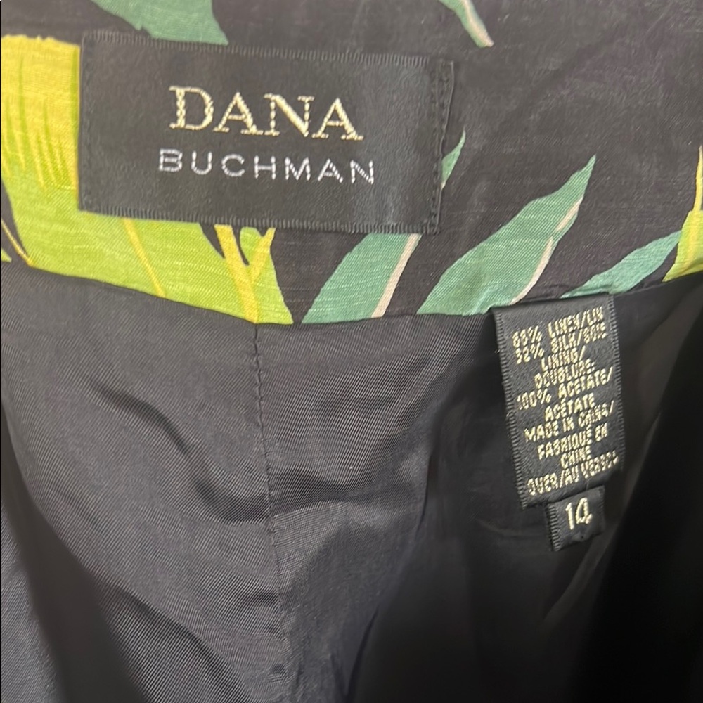 Tropical Leaf Print Women's Cropped Pants from Dana Buchman - Picture 5 of 8